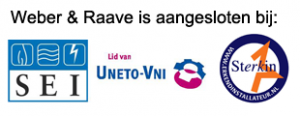 Weber & Raave is aangesloten bij de brancheorganisaties Uneto-Vni, Sterkin en Sei.